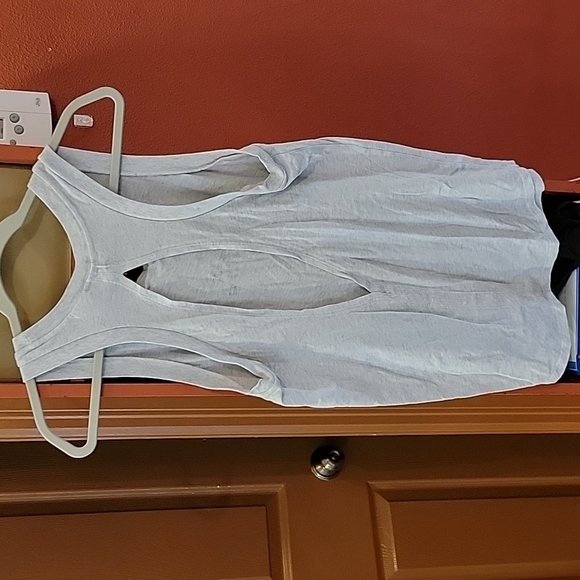 PINK Heather Gray/White Workout Tank - Picture 3 of 4